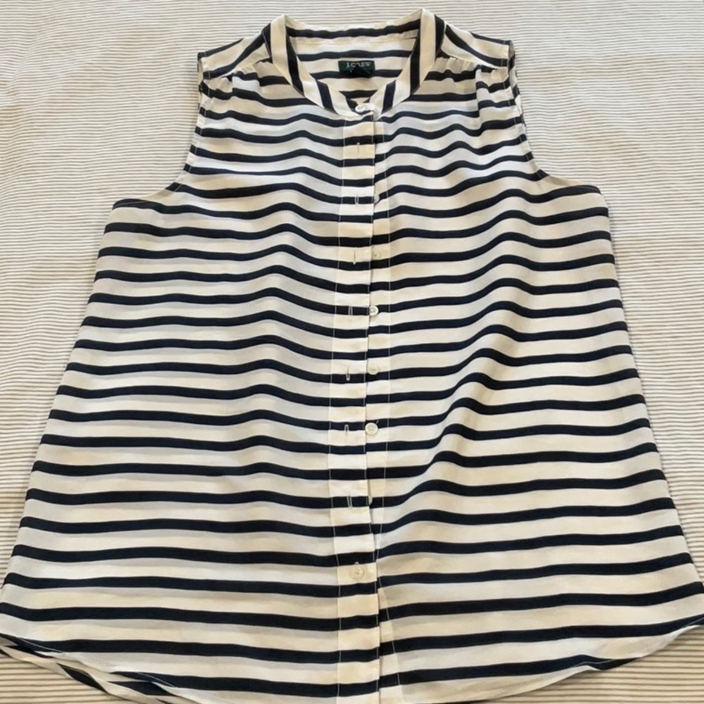 J Crew Factory sleeveless blouse
